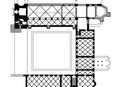 ilsenburg_kloster.jpg ( © Der Grundriss stammt aus dem offiziellen Reiseführer Auf der Straße der Romanik)